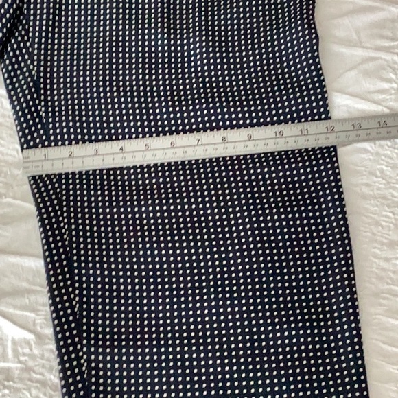 Vintage Giorgio Armani Wide Leg Pant Navy/Off white. 100% Silk - Picture 11 of 13